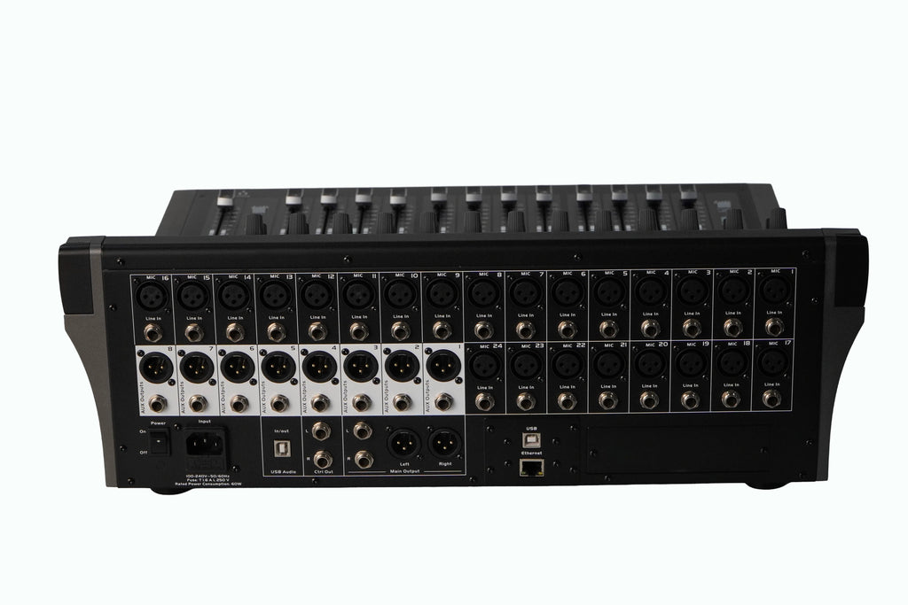 GOX-MT24 Professional Digital Audio Console Mixer  Metal Material Manufacturer-Sold Rack WIFI Recording Console