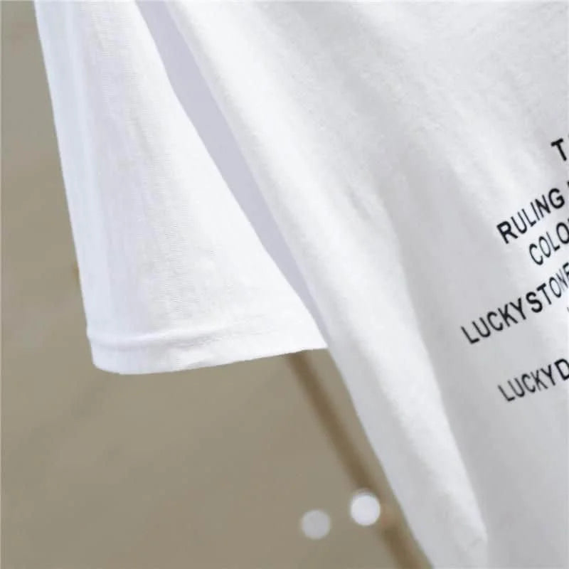 T Shirt Women 2026 New V-neck Loose Top Slub Cotton Letters Wild Short-sleeved Bottoming Shirts Female T Shirt Ins Tide Sexy Top