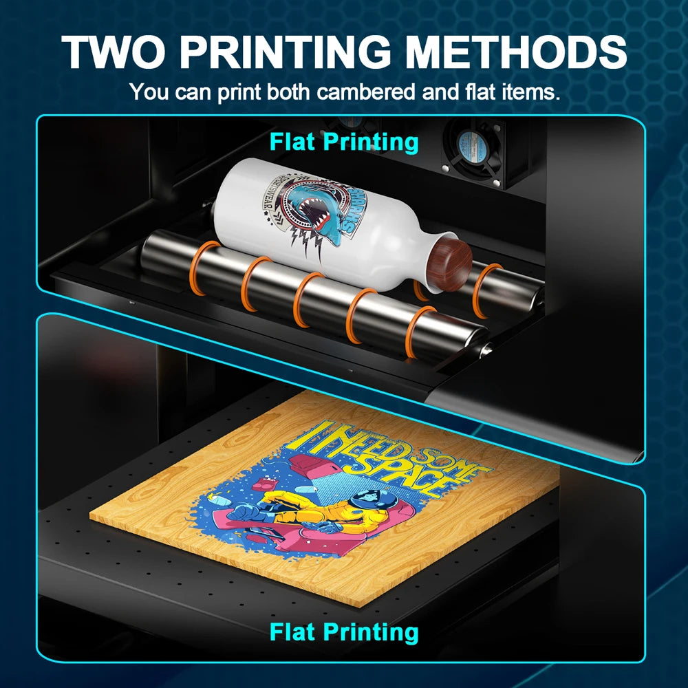 FREE SHIPPING US Warehouse Cheap and Professional A4 L805 Flatbed UV Printer with Varnish Machine for Phone Case Acrylic Metal