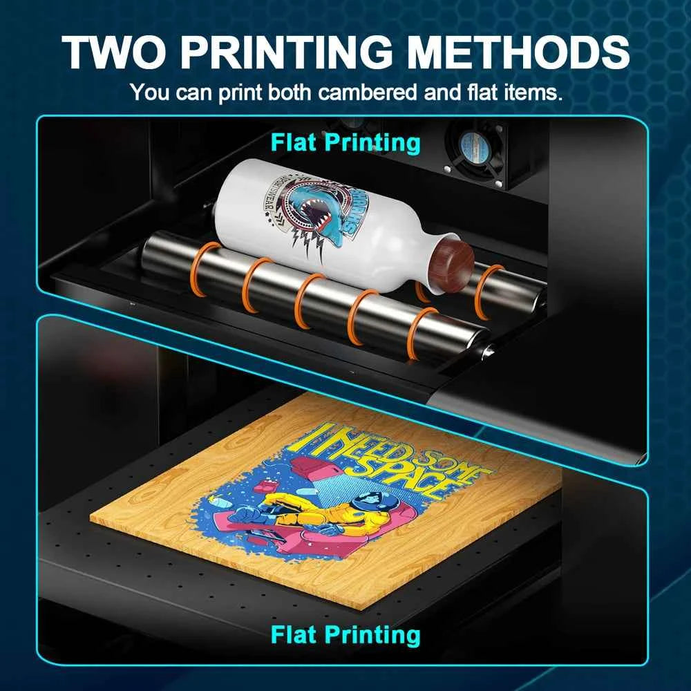 FREE SHIPPING US Warehouse Cheap and Professional A4 L805 Flatbed UV Printer with Varnish Machine for Phone Case Acrylic Metal