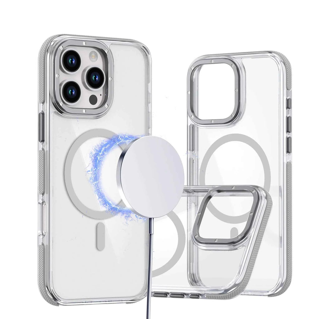 Muti Color Shockproof Clear Mobile Phone Cases Full Protection Magnetic Tpu+Pc Material Phone Cover for Iphone11-16 Series