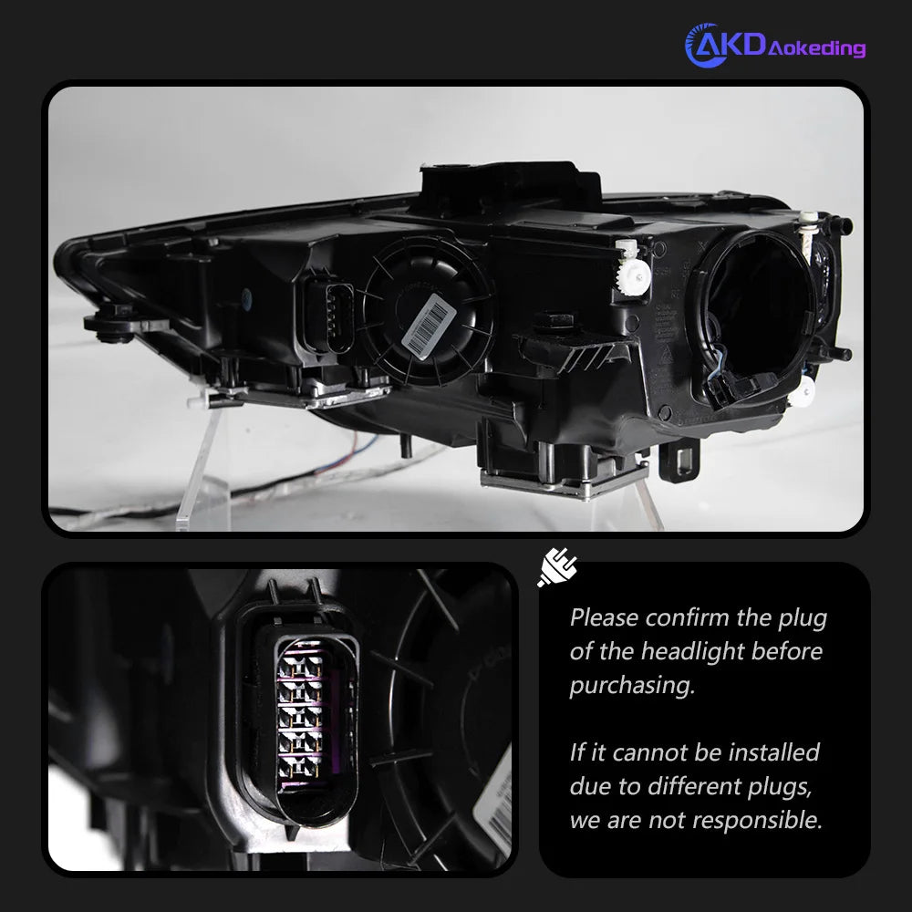 Poland Local Shipping Head Lamp for Audi A3 LED Headlight Projector Lens 2013-2016 S3 Front Drl Signal Automotive Accessories