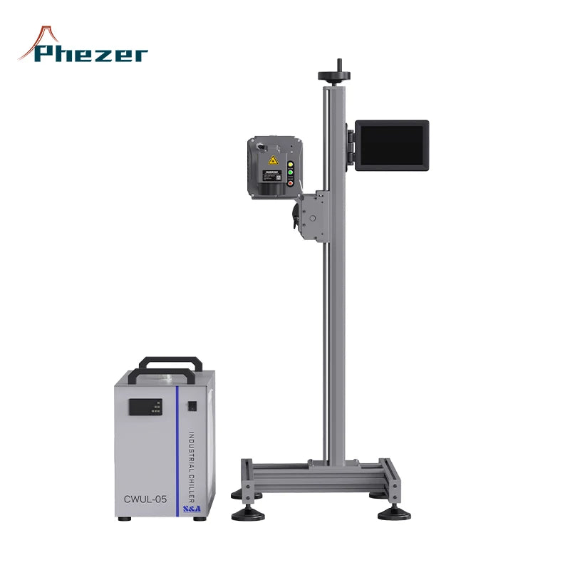PHEZER High-precision water-cooled UV flying laser marking machine for the food industry