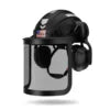 DEKE ANSI Standard Logging Safety Helmet Chainsaw Forestry Hard Hats With Mesh Visor and Earmuffs for Personal protection