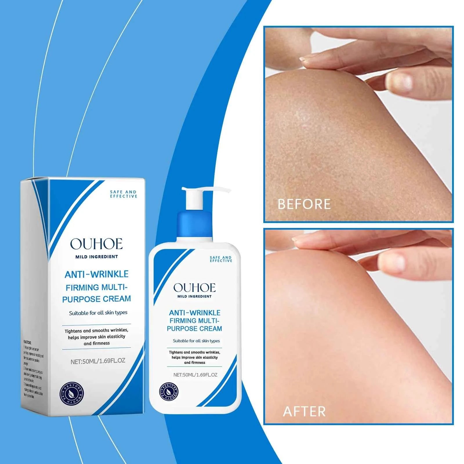 OUHOE Body Cream Moisturizing Enhancing Skin Elasticity Hydrating and Refreshing Skin Care Cream