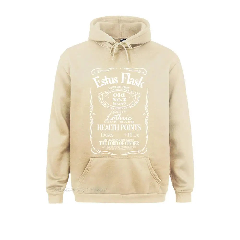 Men's Dark Souls Estus Flask Harajuku Hoodies Game Knight Weapons Drink Sportswear Men Christmas Streetwear Jacket Sweater