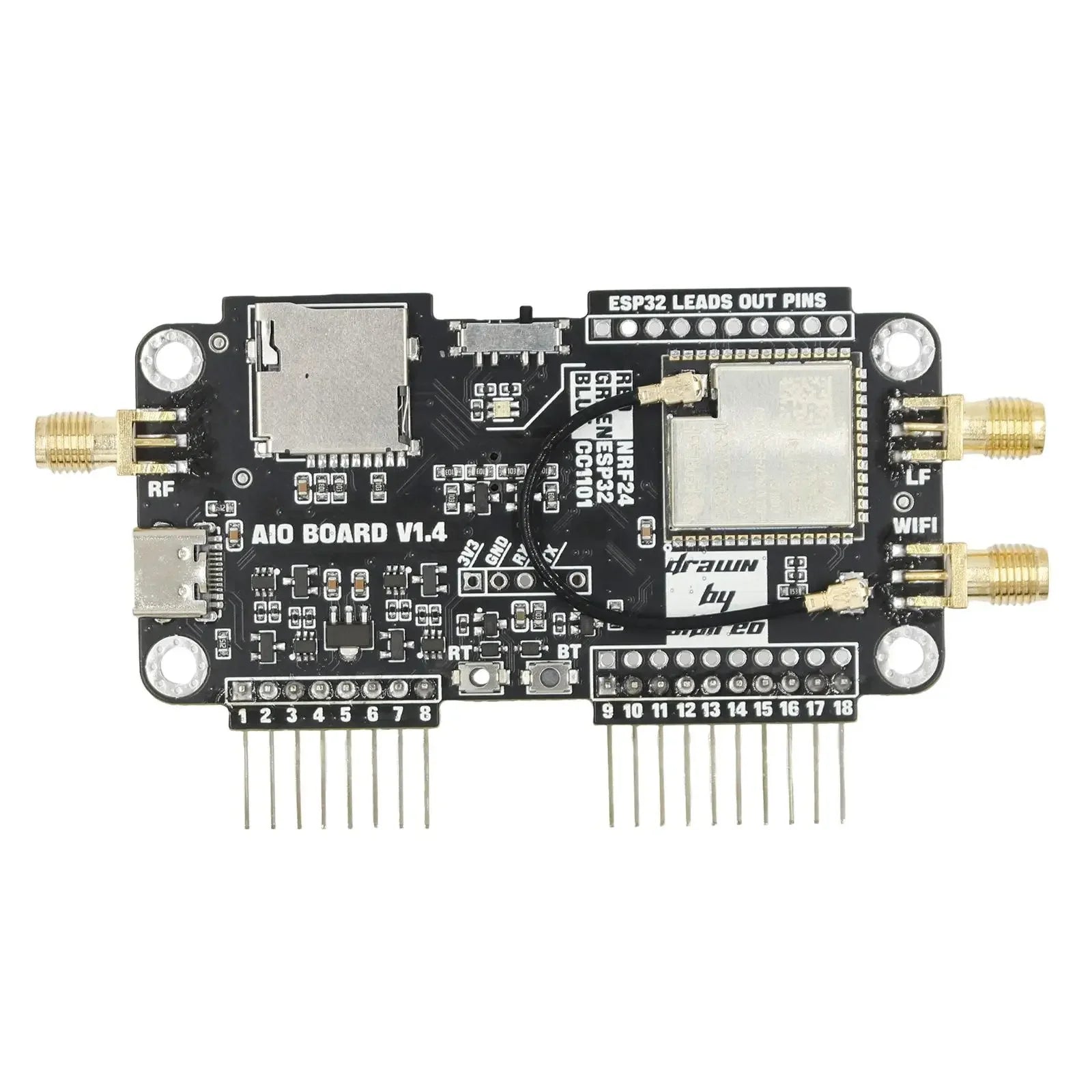 For Flipper zero WiFi 3 in 1 Multi Board NRF24+ESP32 Expansion CC1101 Flipper0 Multifunctional Modification Development Module