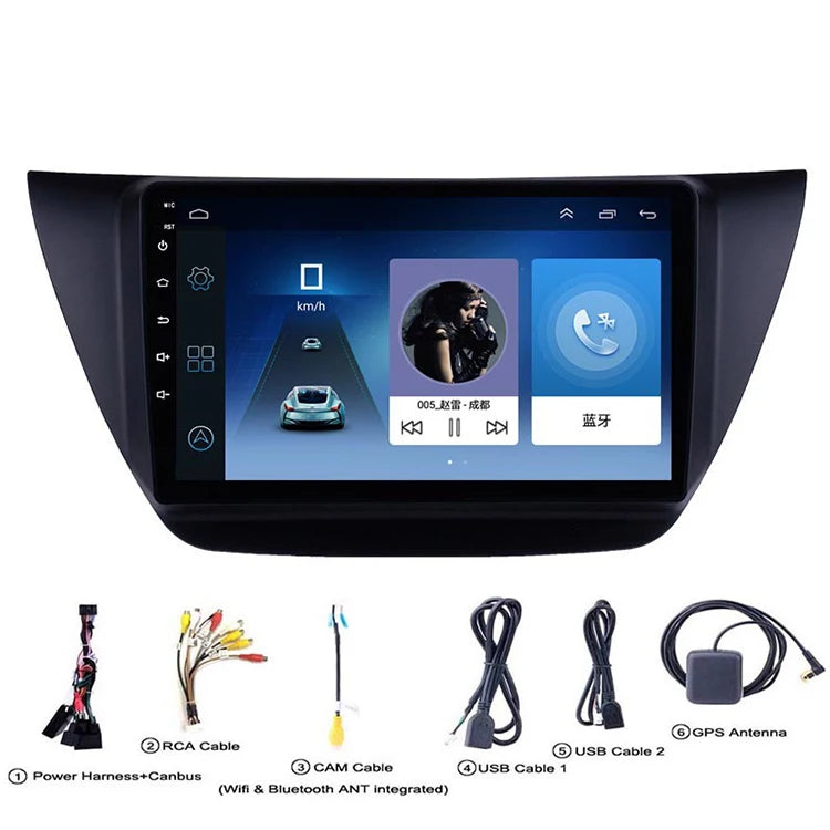 9 Inch Quad Core Android 12 Car Radio Player for Mitsubishi Lancer 9 Cs 2000 - 2010 Android Auto Carplay 2 Din Car Dvd Player