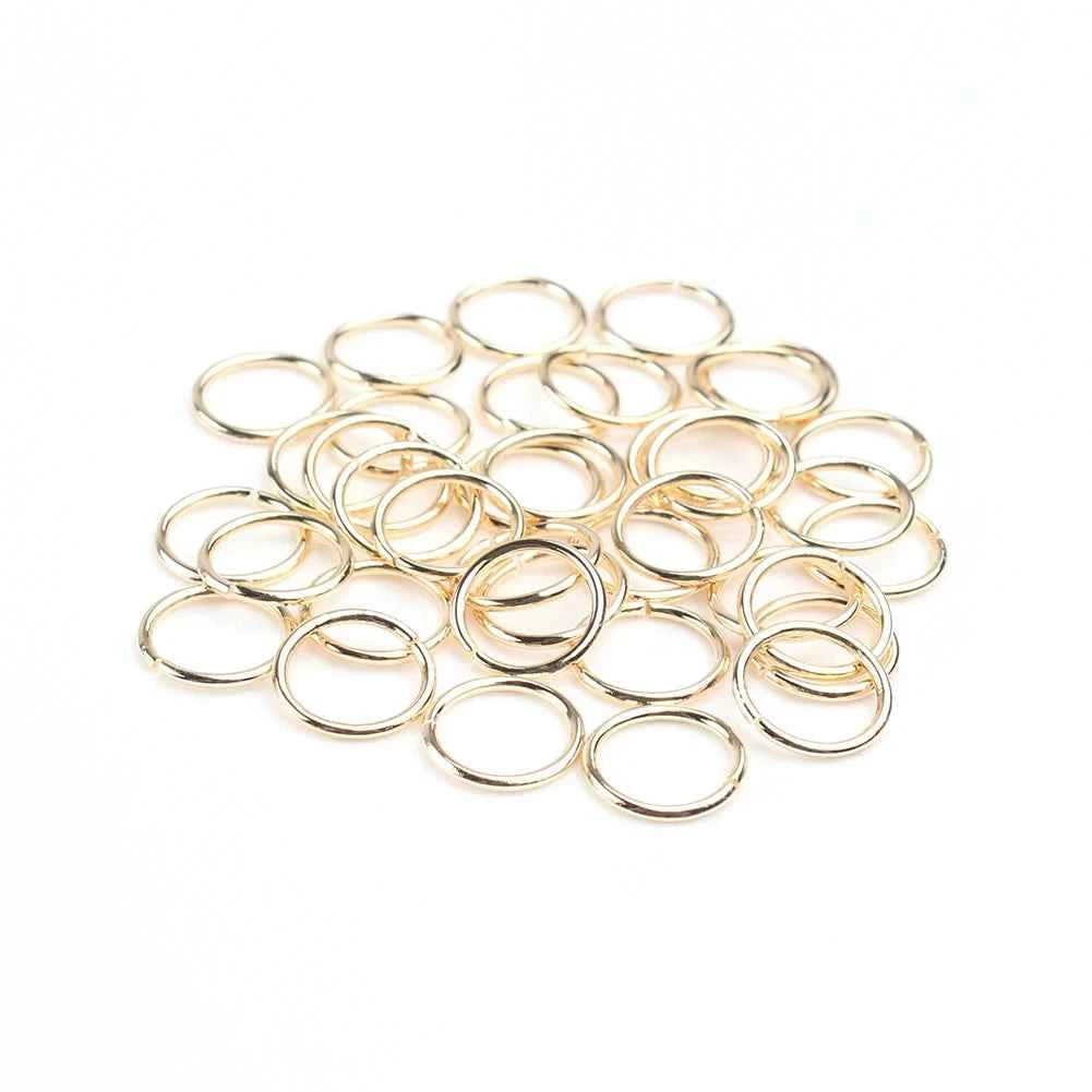 3-12mm Gold Silver Color Loops Open Jump Rings Metal Split Rings Connectors For Diy Jewelry Finding Making Accessories Supplies
