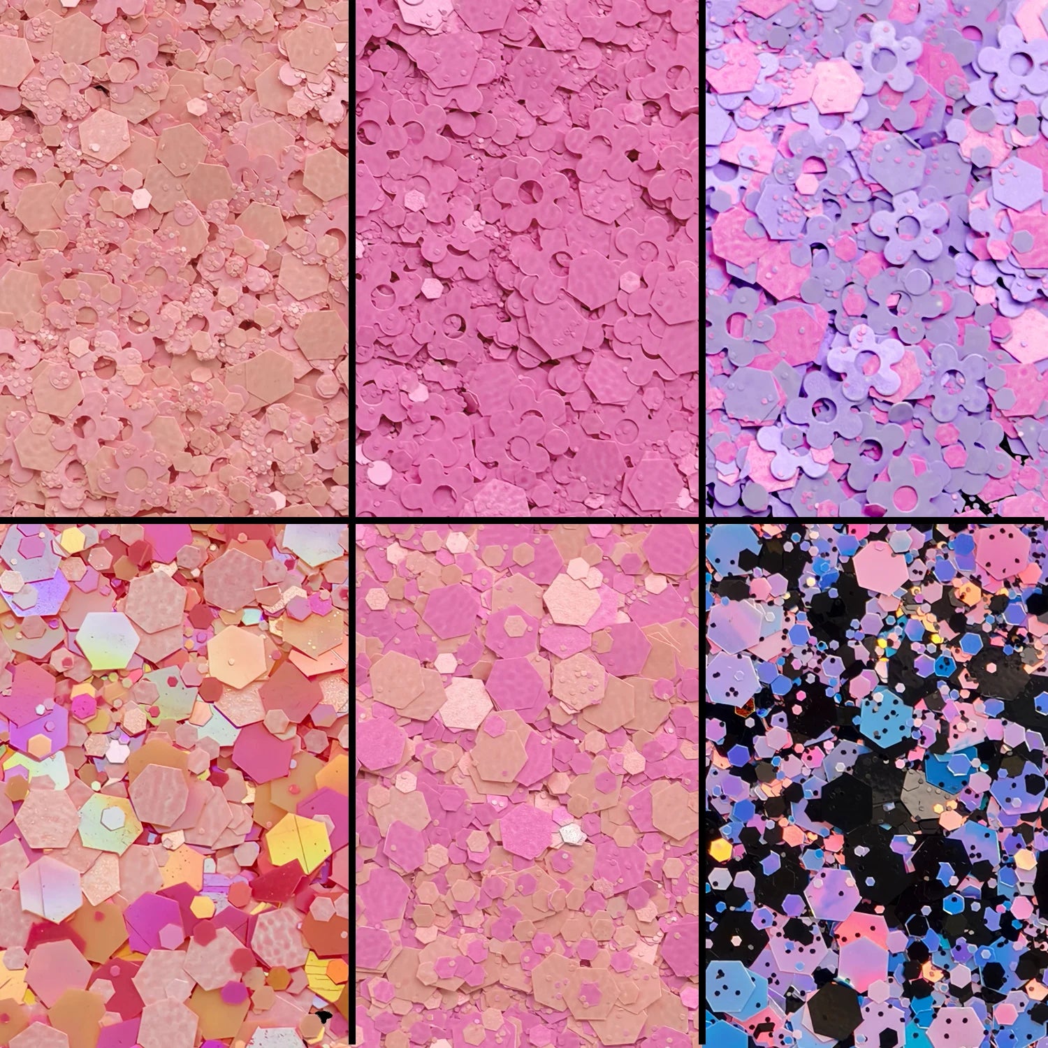 US Warehouse High Bright Glitter Set Free Shipping High Quality Polyester Hexagon Glitter Powder for Resin Crafts Nail
