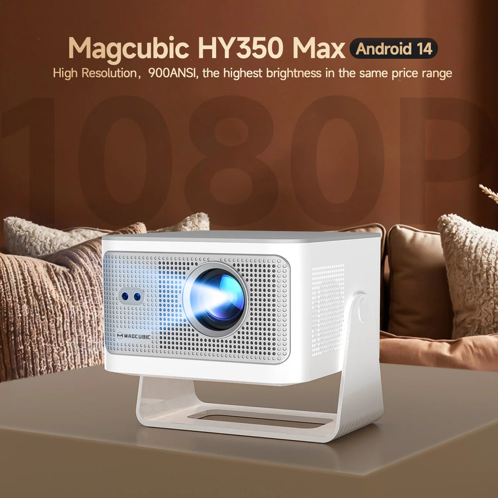 Portable HY350MAX MAGCUBIC Auto Focus Smart Projector 1080P 8K Support Android14 WiFi6 BT5.4 2+16G Portable Video Home Theater