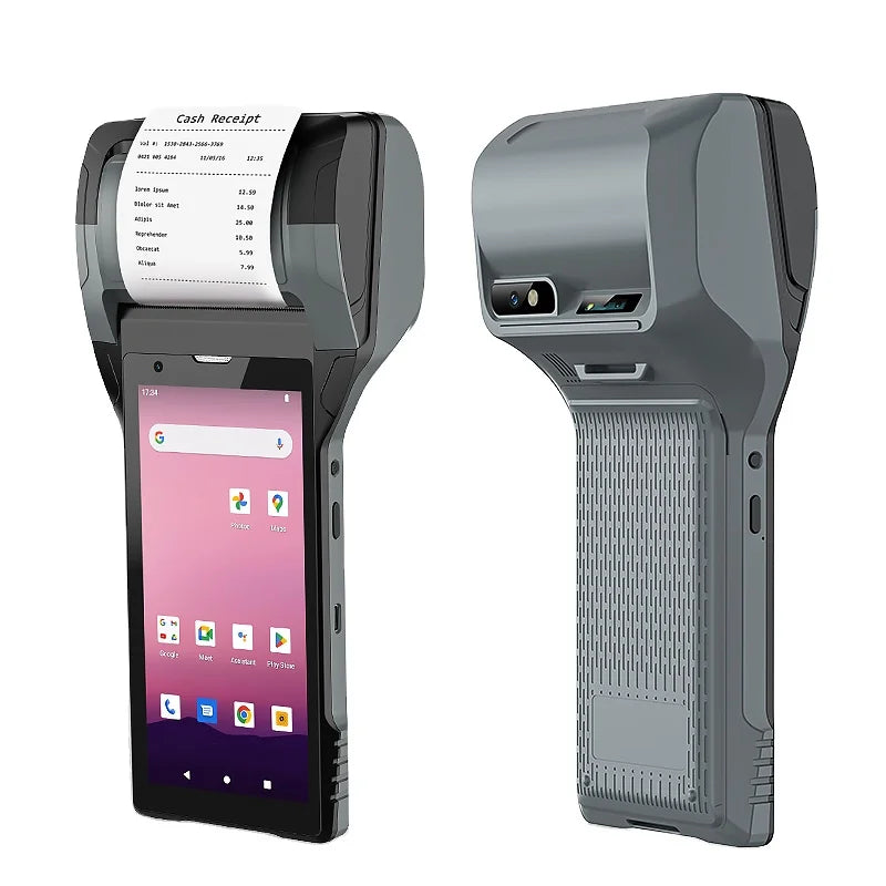 Newly Hot Selling 4GB RAM 128GB ROM Mobile Android 12.0 Handheld Data Collector POS Printer PDA Terminal for Electricity Bill