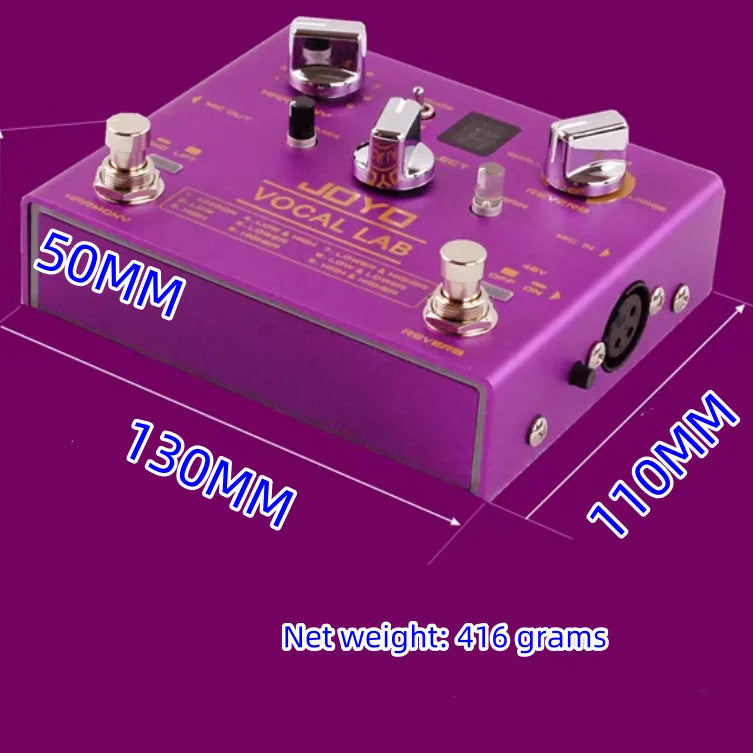 JOYO R-16 Mini Male Female Harmony Reverb Elimination Vocal Effect Device Original Sound Accompaniment Guitar Electric