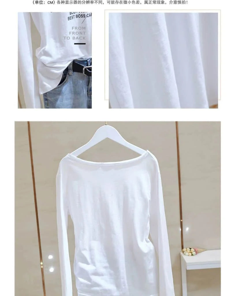 T Shirt Women 2026 New V-neck Loose Top Slub Cotton Letters Wild Short-sleeved Bottoming Shirts Female T Shirt Ins Tide Sexy Top