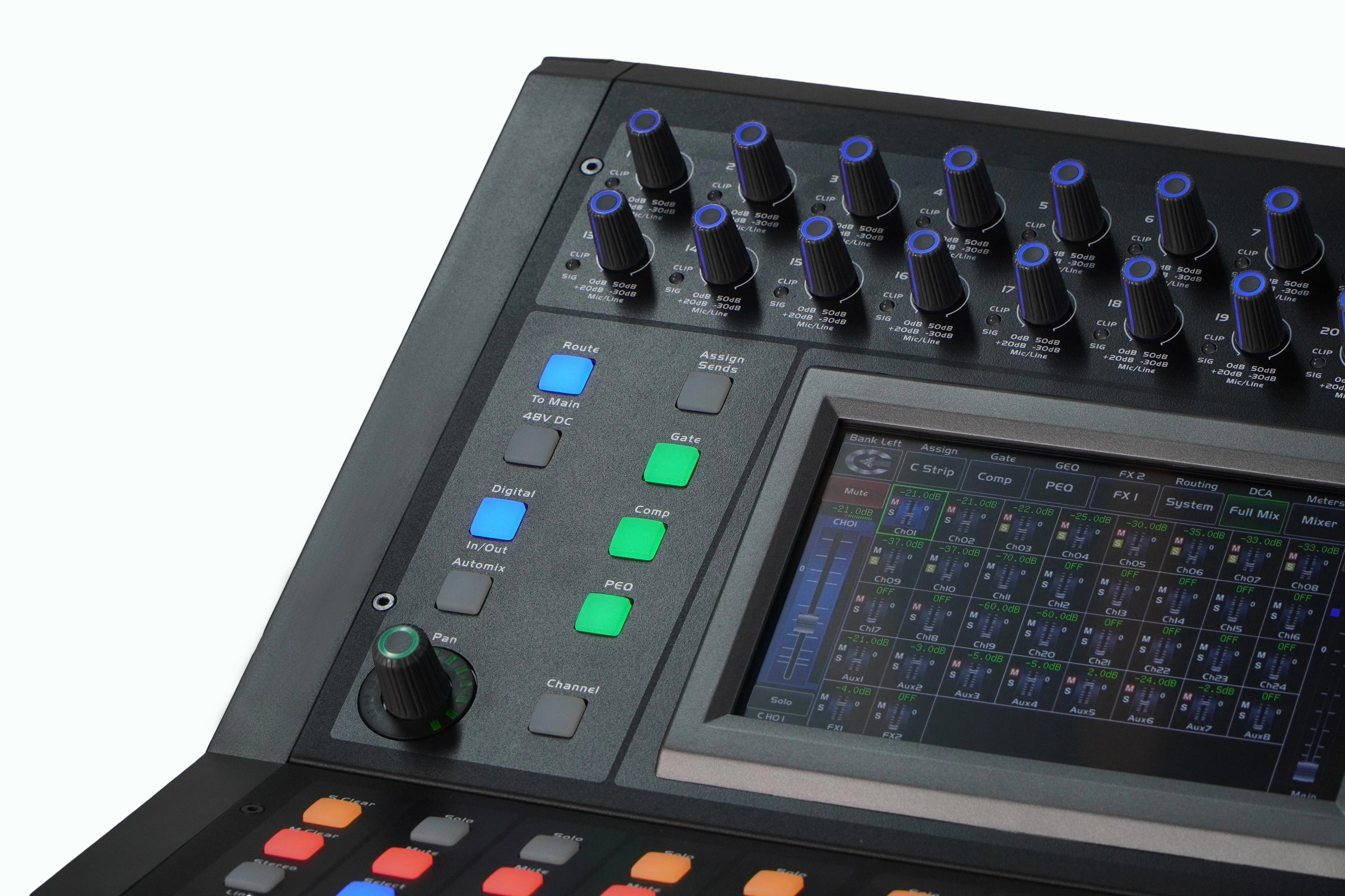 GOX-MT24 Professional Digital Audio Console Mixer  Metal Material Manufacturer-Sold Rack WIFI Recording Console