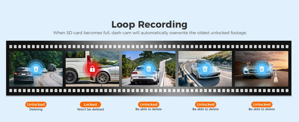 AZDOME M550 PRO HD 3 Lens Adas Wifi GPS Front Rear 4K Dash Cam IPS Screen Car Dash Black Box DVR Video Camera for Audi