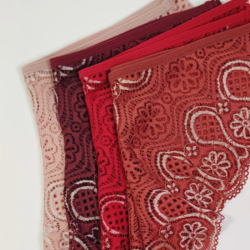 8 Colors Cheap Price S-3XL Female Women Mid-Waist Sexy Girls Hipster Lace Lingerie Lace Briefs Underwear