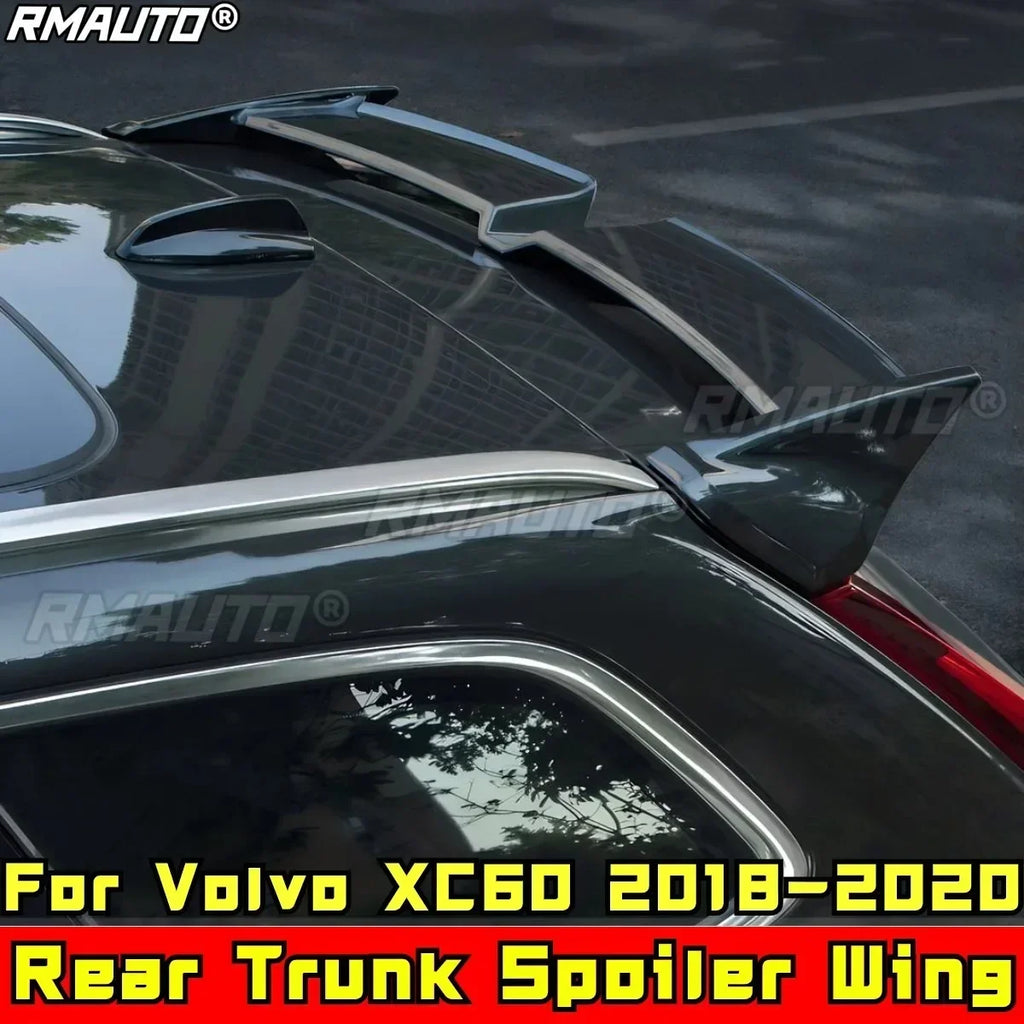 XC60 Body Kit Car Rear Trunk Spoiler Glossy Black Sport Style Rear Trunk Wing for Volvo XC60 2018-2020 Car Accessories