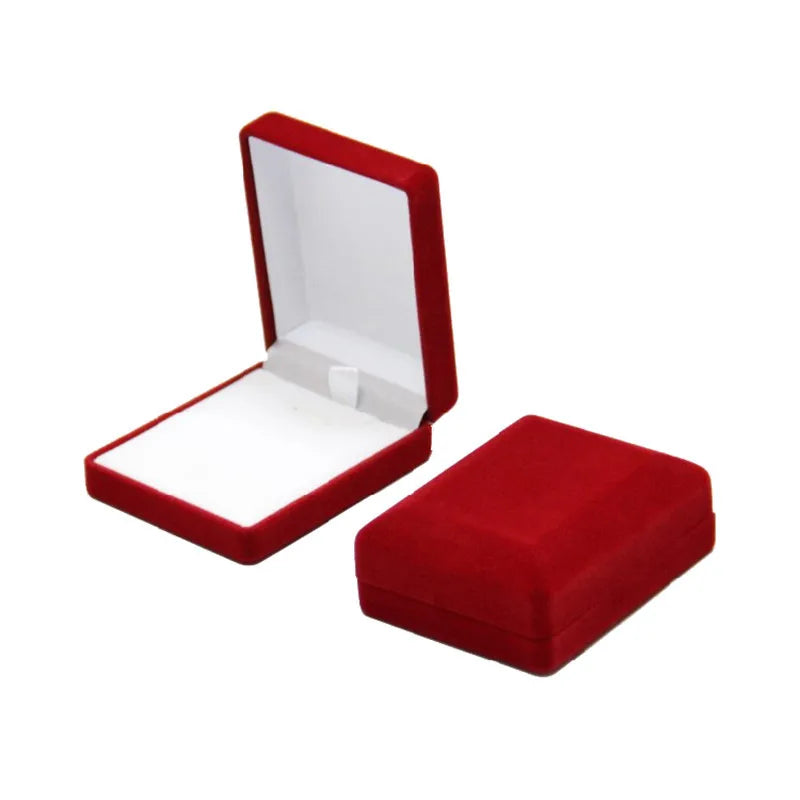 Wholesale Pendant Necklace Chain Storage Package Gift Box Soft Black/Red/Velvet Casket Long Earrings Jewelry Organizer Box
