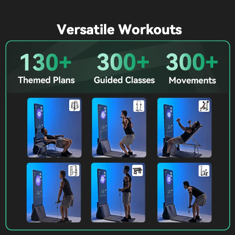 Professional AI Gym Robot Trainer Smart Pilates Interactive Mirror for Home Gym Multi-Function Station Personal Trainer Designed