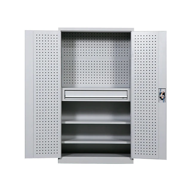 72 Inch Customized Metal 2 Doors Storage Workshop Tools Cabinet for Garage