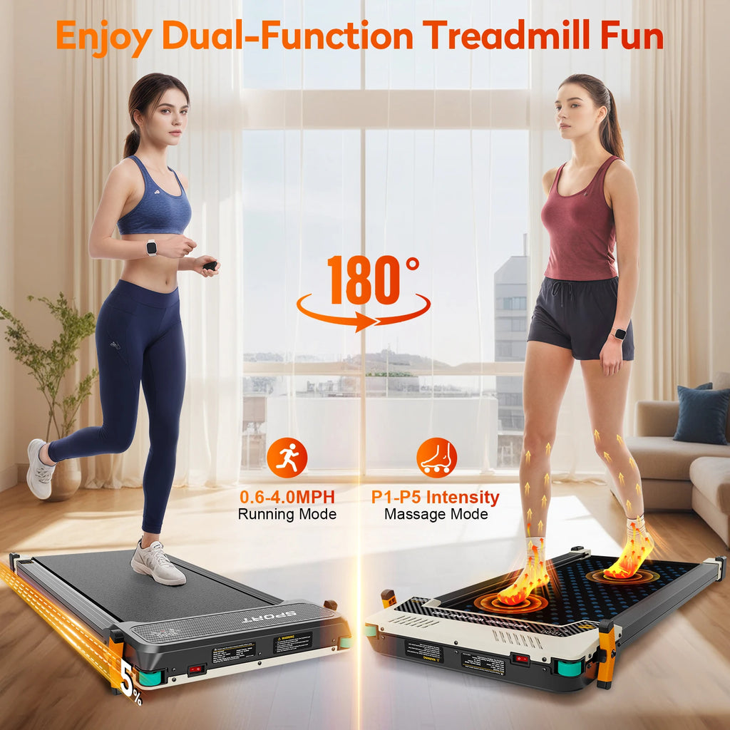 EU Stock Foldable Electric Treadmill for Home Use New Design Under Desk Walking Pad with Manual Incline Dropshipping Cheap