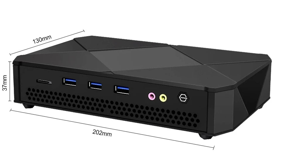 New Free Shipping Gaming Mini PC Ryzen R7 5800H 2*DDR4 2*M.2 NVMe SSD 2.5G LAN 3x4K Display