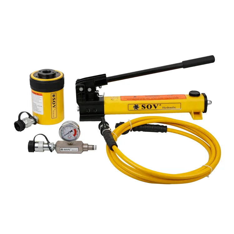 ENERPAC RCH-306 Single Acting Hollow Plunger Hydraulic Cylinder 30 Ton Alloy Steel 700 Bar