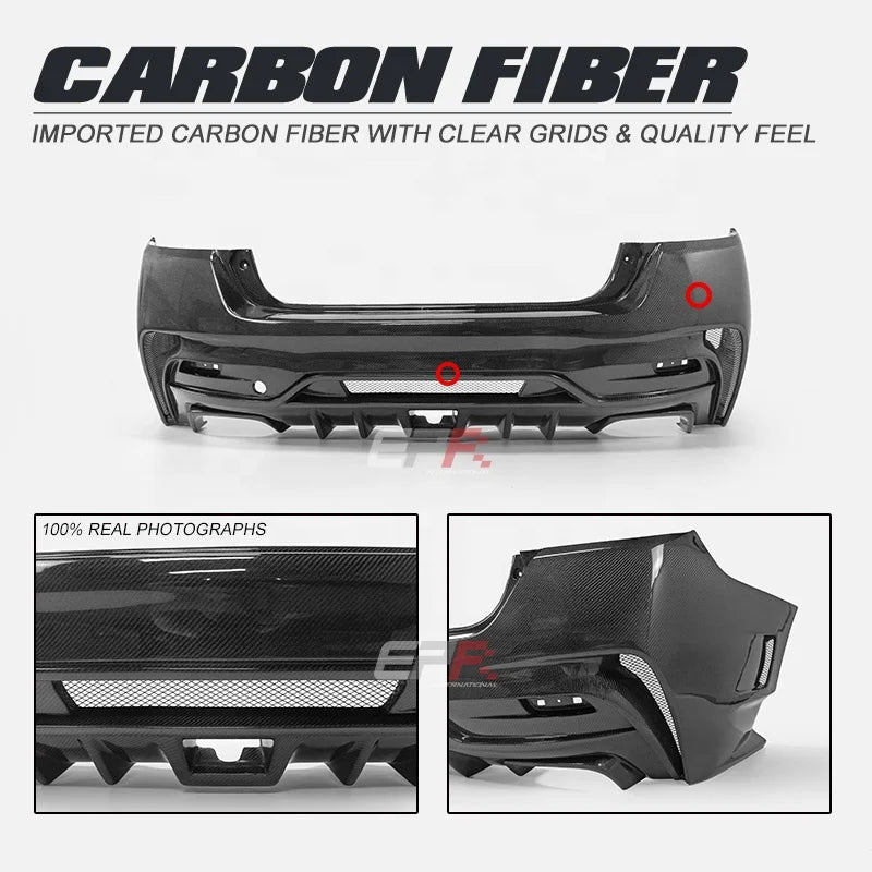 NEW EPR High Quality for Impreza VAB VAF WRX VRS Arising II Rear Bumper REAL CARBON FIRBON Upgrade Facelift Model