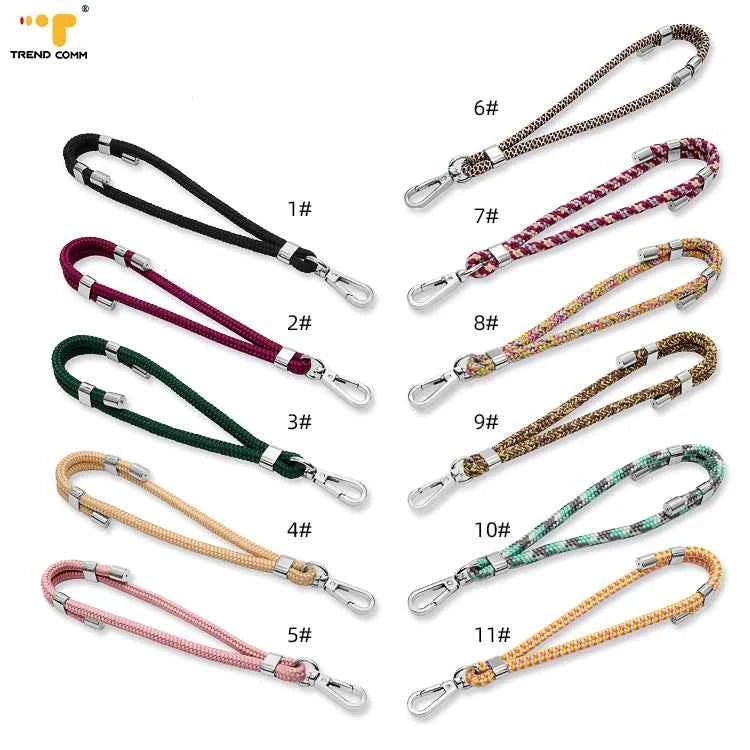 Custom Colorful Elegant Nylon Neck Loop Strap Cute Smartphone Mobile Phone Accessory for iPhone for Phone Cases