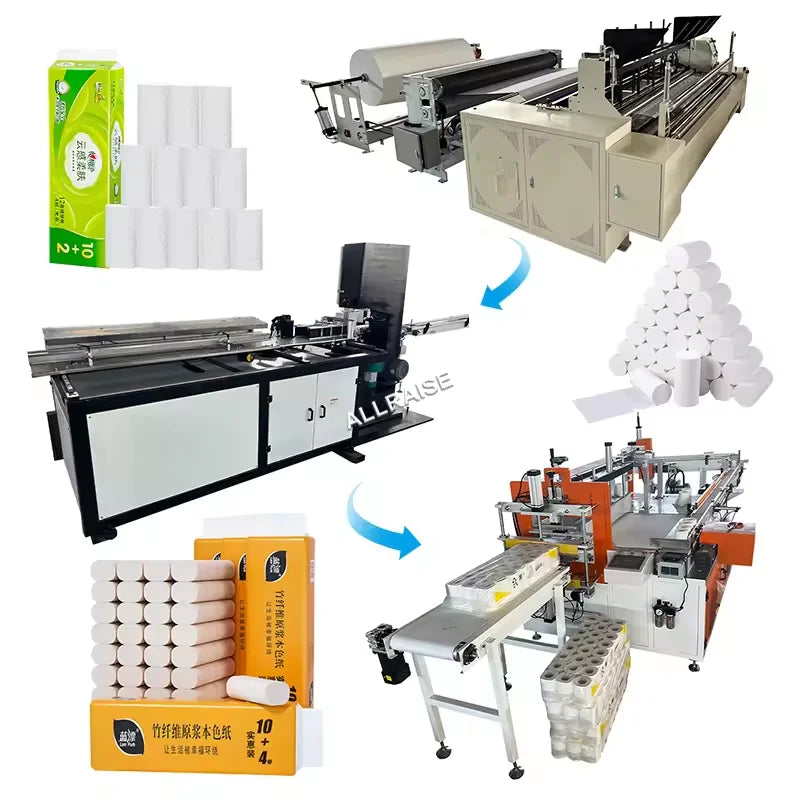 Automatic High Speed Toilet Tissue Paper Roll  Packing Machine Single Head Tissue Wrapping Machine  Towel Packing Machine