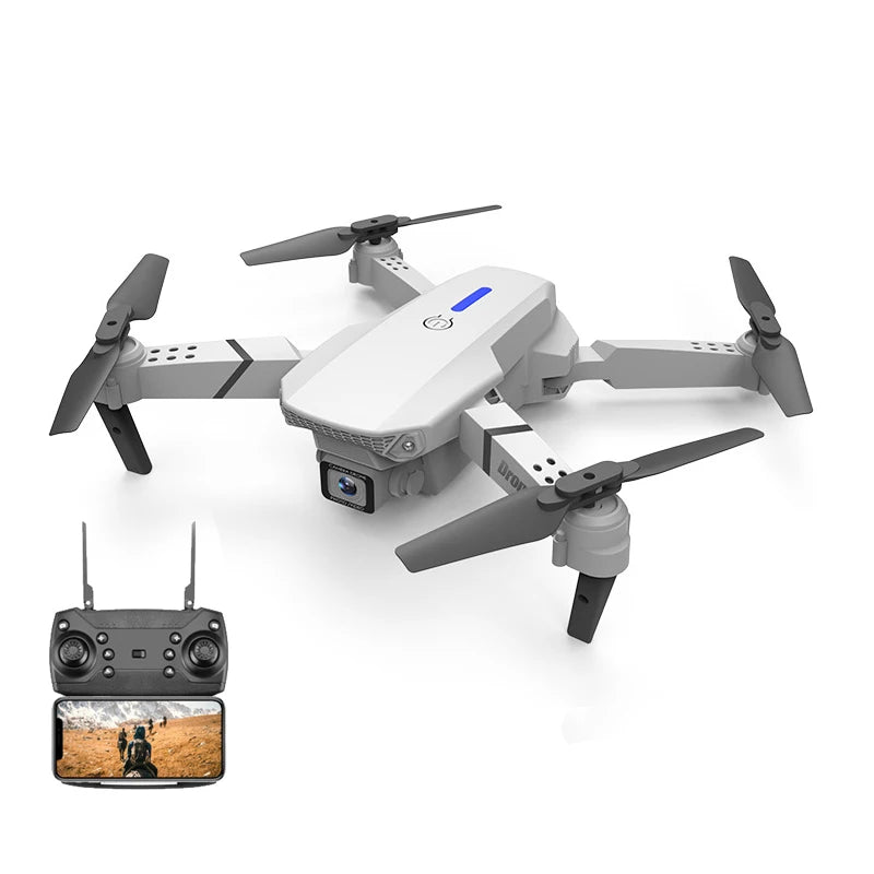 Pro E88 Mini Drones with Professional HD 4K Camera Altitude Hold Mode and Remote Control Accessories