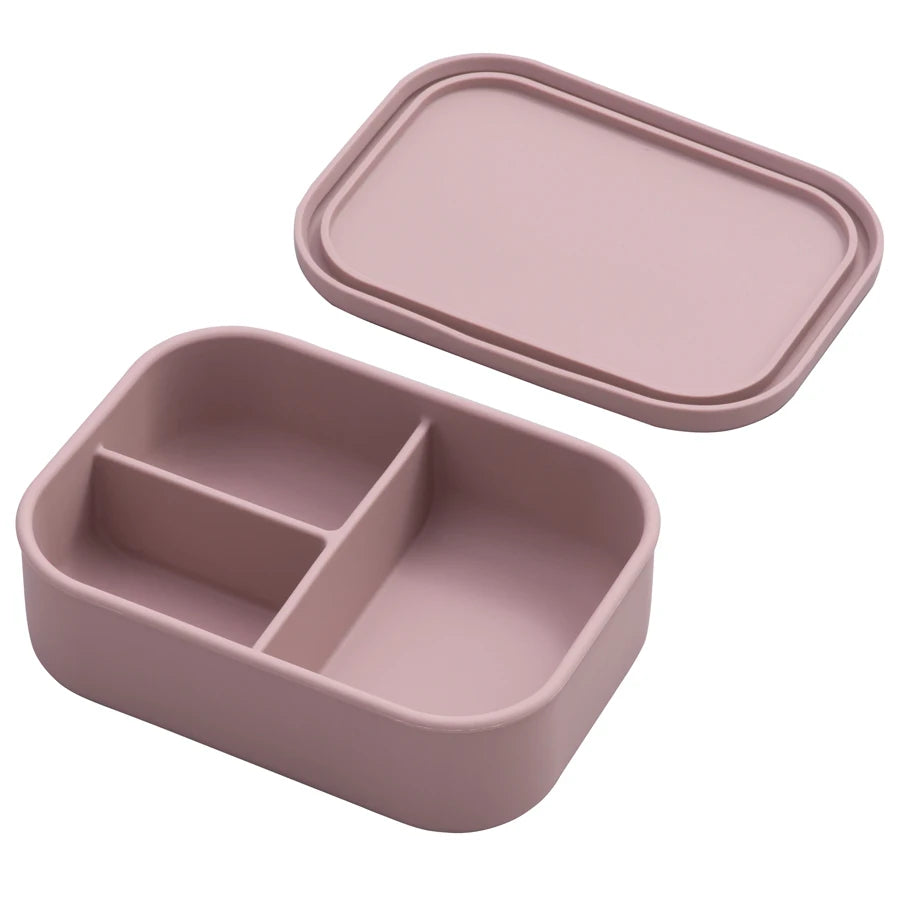Baby Silicone Feeding Bwol Dishes Plate Children's Tableware Microwave Heating Fresh-Keeping Leakproof Lunch Box Baby Stuff