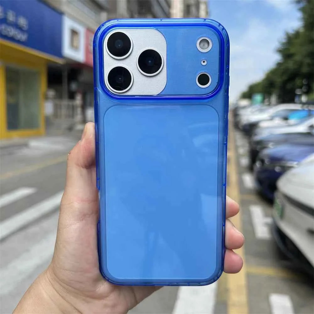 Luminous Neon clear Fluorescent Neon Tpu Silicone Shockproof Phone Cases for iphone 12 13 14 15 16 17 air Pro Max Plus