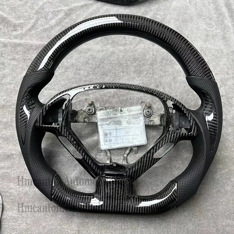 Wholesale Carbon Fiber Perforated Leather Steering Wheel for Infiniti G27 G37 Cheap High Quality Car Accessory