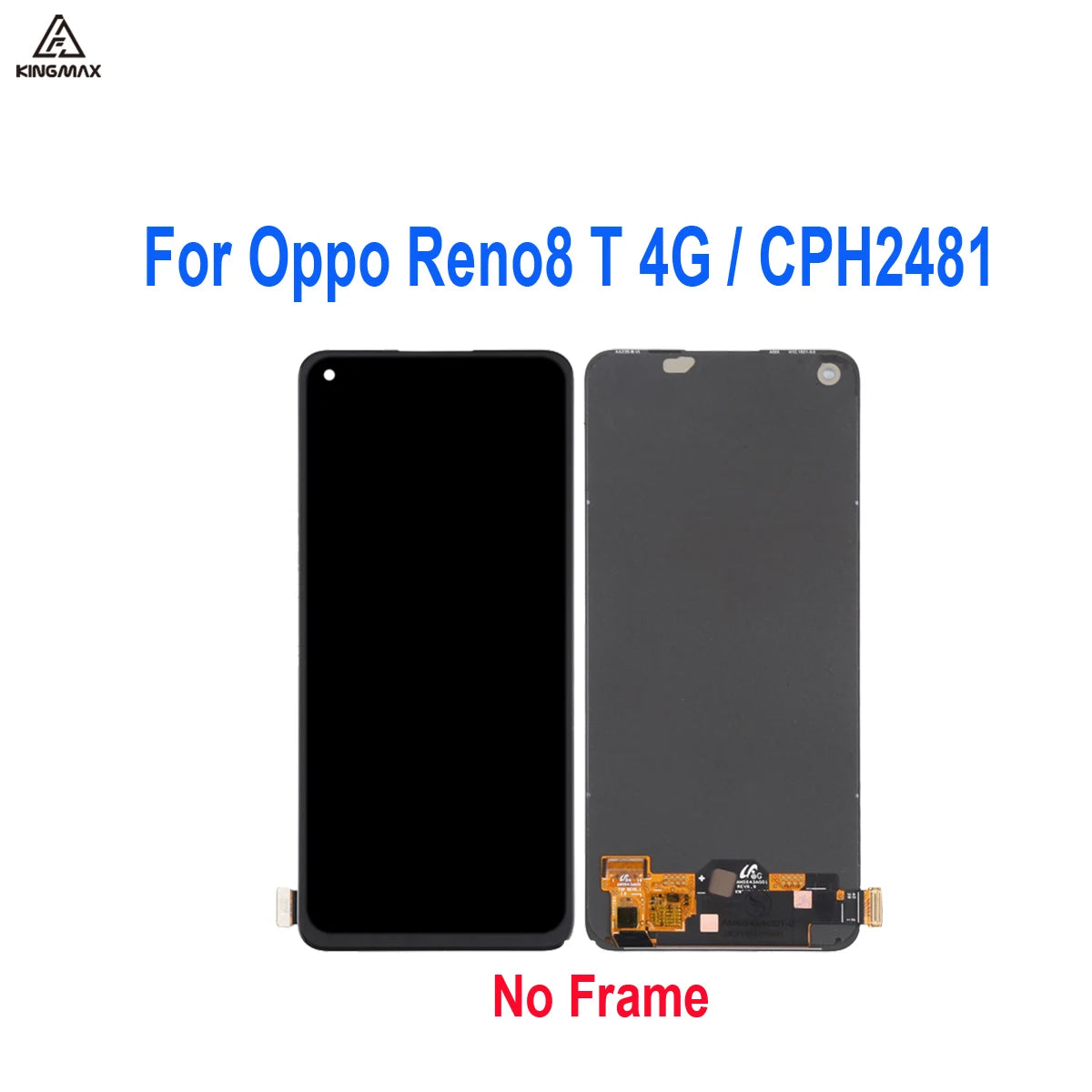6.4" Amoled Glass Screen for OPPO Reno8 T 4G LCD Display Screen Replacement OPPO Reno8T CPH2481 Touch Screen Panel Without Frame