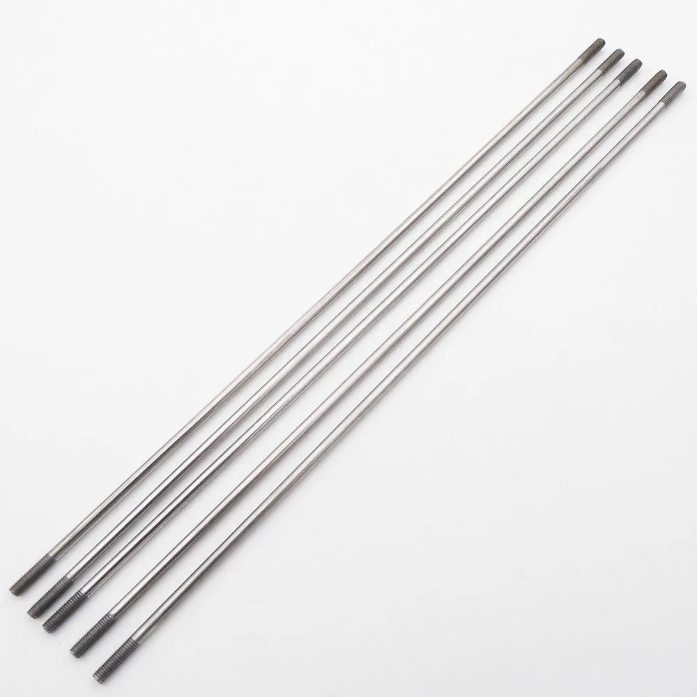 5PCS Tie Rods Linkage Servo Steering Pull Rod Stainless Steel 2.6mm M3 25-300mm 100mm 140mm for RC Airpane Boat Car Aircraft