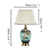Modern Table Lamps Enamel Ceramic Desk Lighting LED for Home Creative Hotel Bedroom Decoration