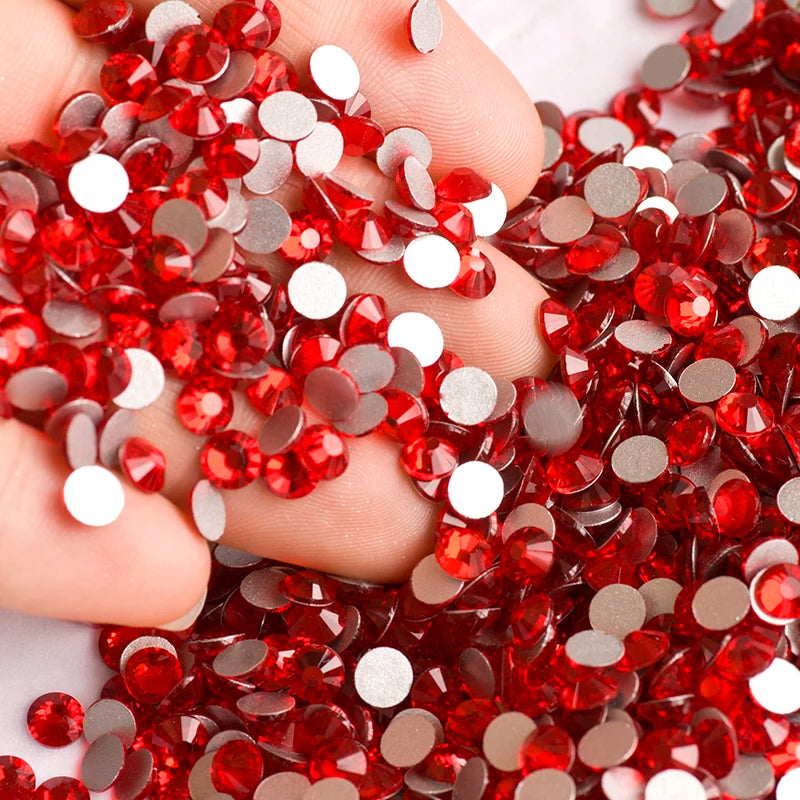 YANRUO 2058NOHF Flatback All Sizes Crystal Rhinestones Stones Nail Clothes for Needlework DIY Crafts Decor Gems
