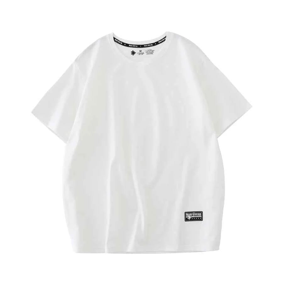 WAVLATII Women New Cotton T shirts Female 210 GSM Purple Solid Fashion Casual Oversized Short Sleeve Tees Tops for Summer WT2470