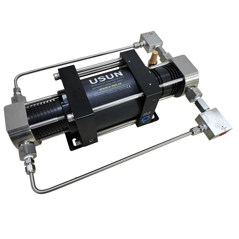 Ready to Ship  USUN  Model:XBD30-OL 100-250 Bar Output Mini  Double Action air Driven Oxygen Clean Gas Booster Pump