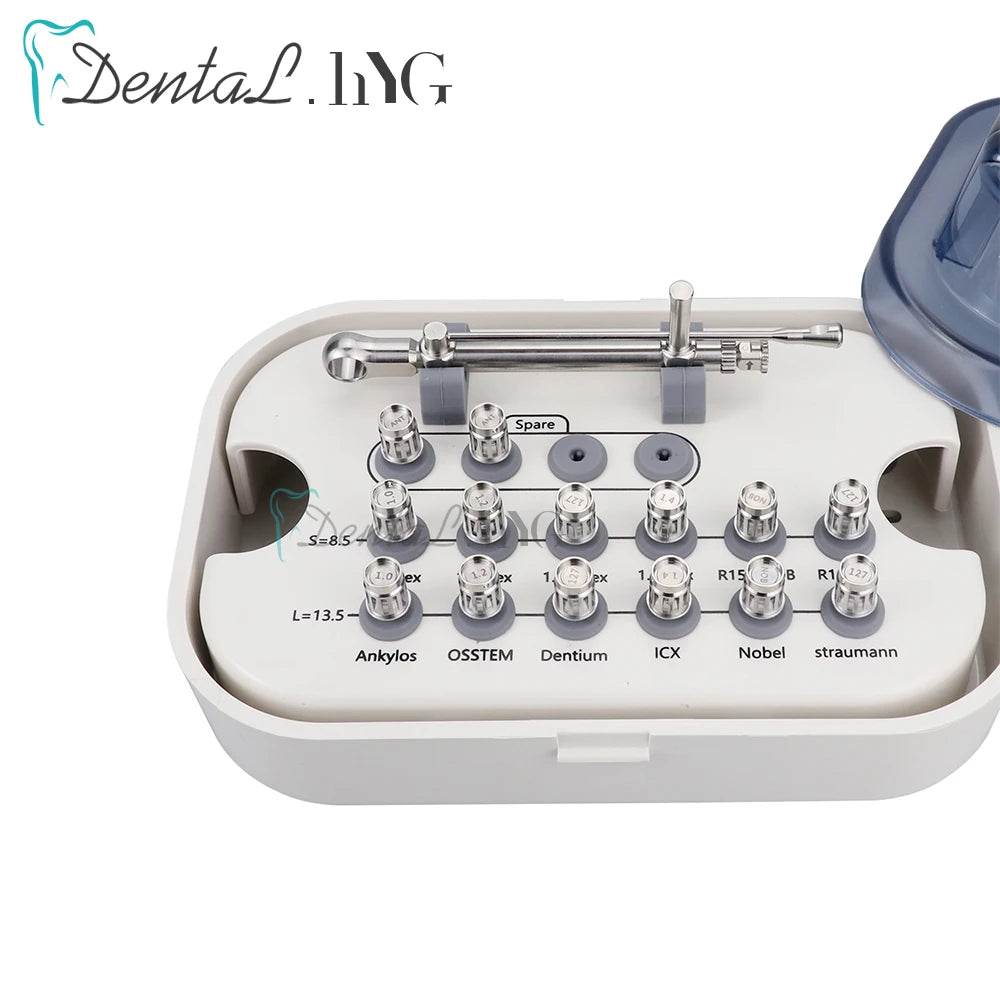 Fast ShipDental Universal Implant Torque Screwdriver Wrench Prosthetic Restoration Ratchet Kits Dentistry Implant Tool 10-70NCM