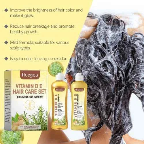 Hoegoa Rosemary Shampoo Set Gently Cleanses Scalp  Pampers Hair And Fluffs It Naturally