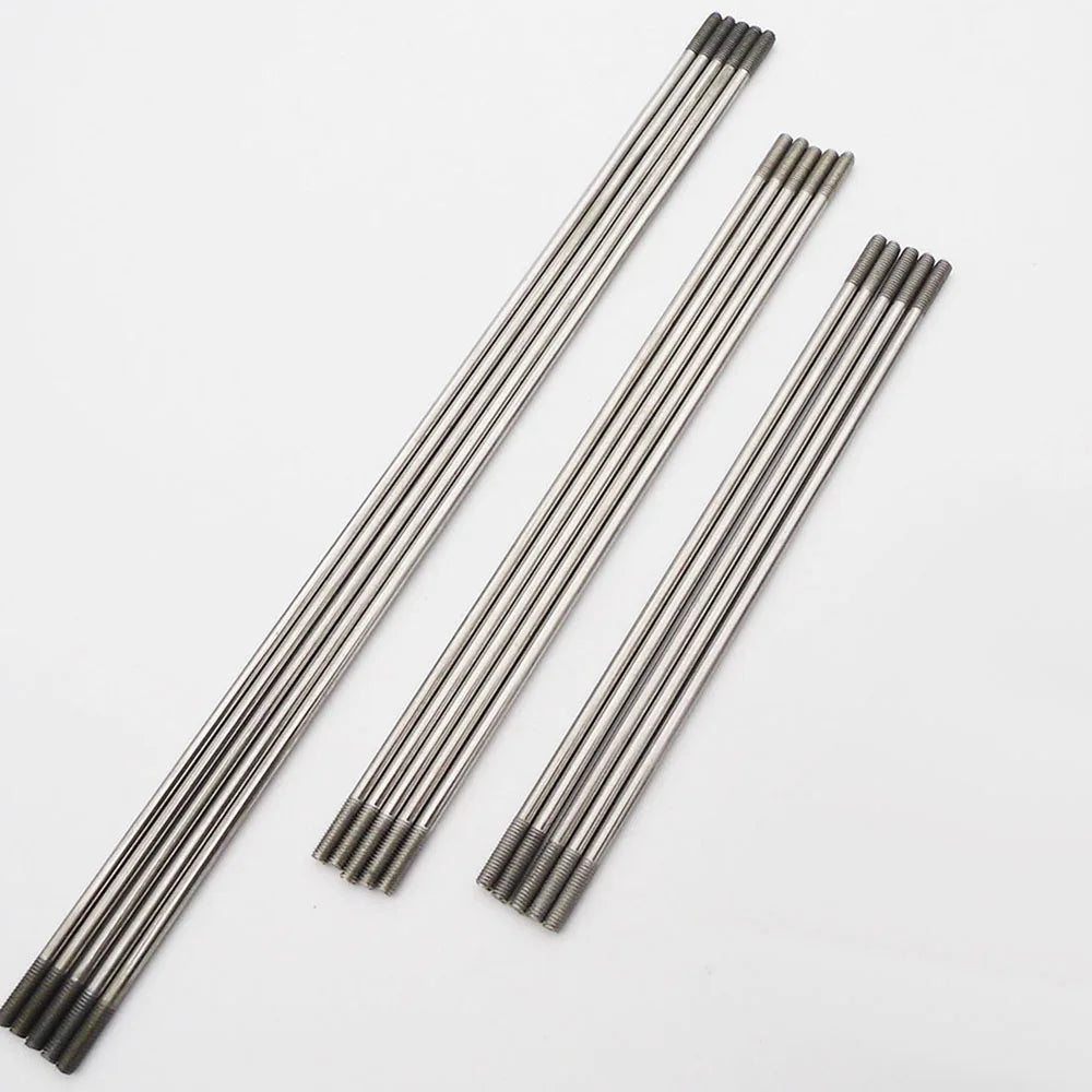 5PCS Tie Rods Linkage Servo Steering Pull Rod Stainless Steel 2.6mm M3 25-300mm 100mm 140mm for RC Airpane Boat Car Aircraft