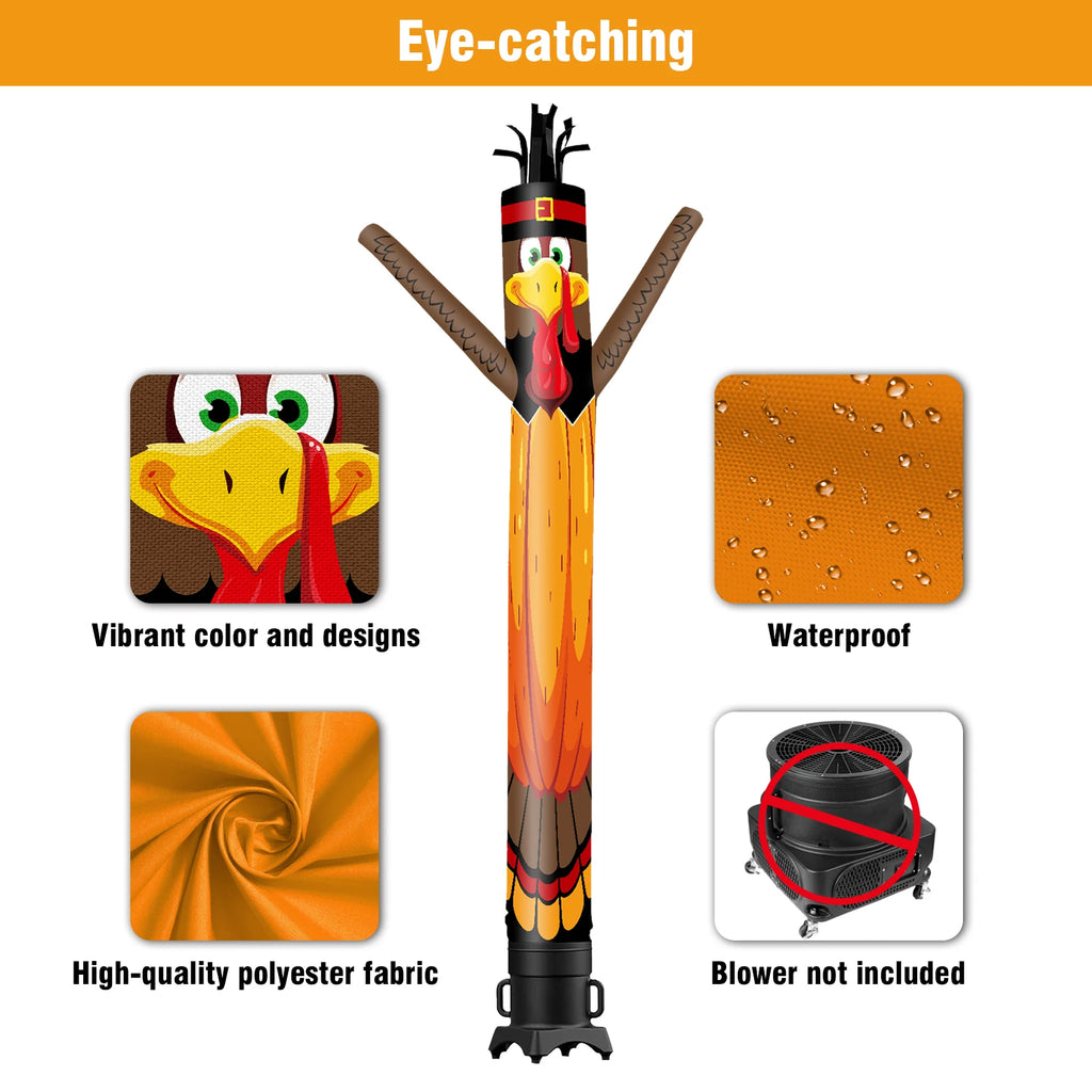 Chicken Theme Inflatable Monster Wave Dancer Tube Man Outdoor Advertising Promotion Air Dancer