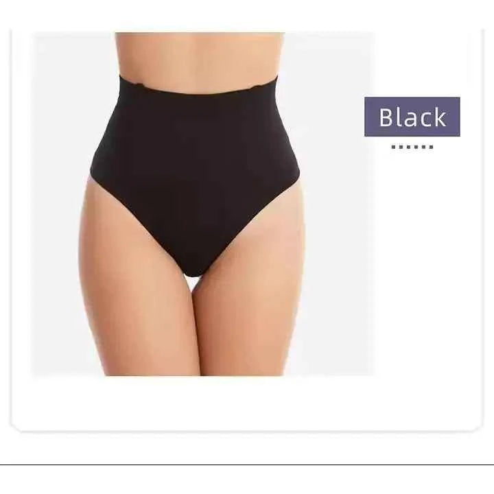 Women's Minimalist Black Thong Panties Breathable Seamless Design Comfortable Everyday Wear XL Size Fashion Shaping Made China
