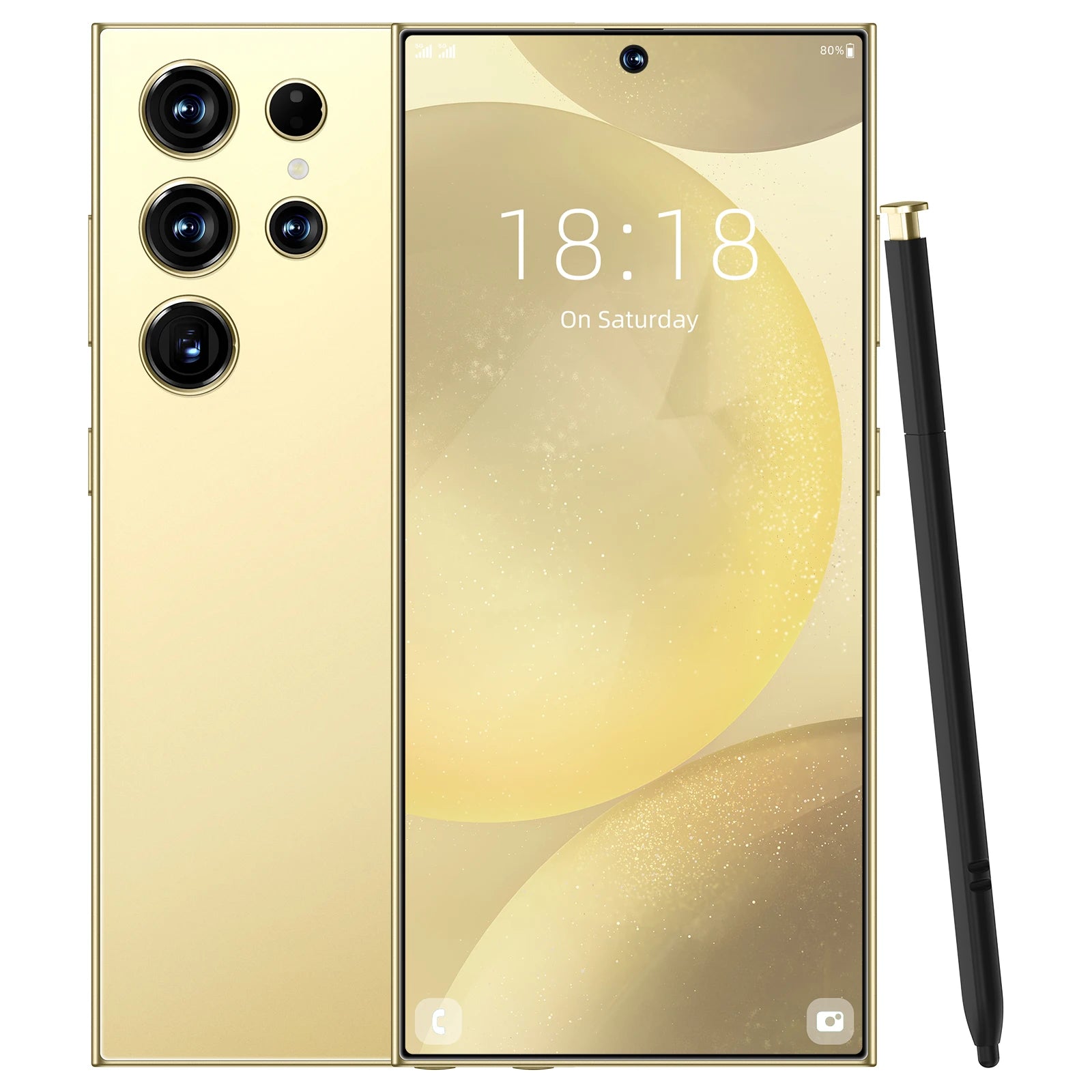 Samsum S24 Ultra Smartphones 8+256GB 5G Dual SIM Original CPU Octa Core HD Screen Resolution LTE Cellular Mobile Phone