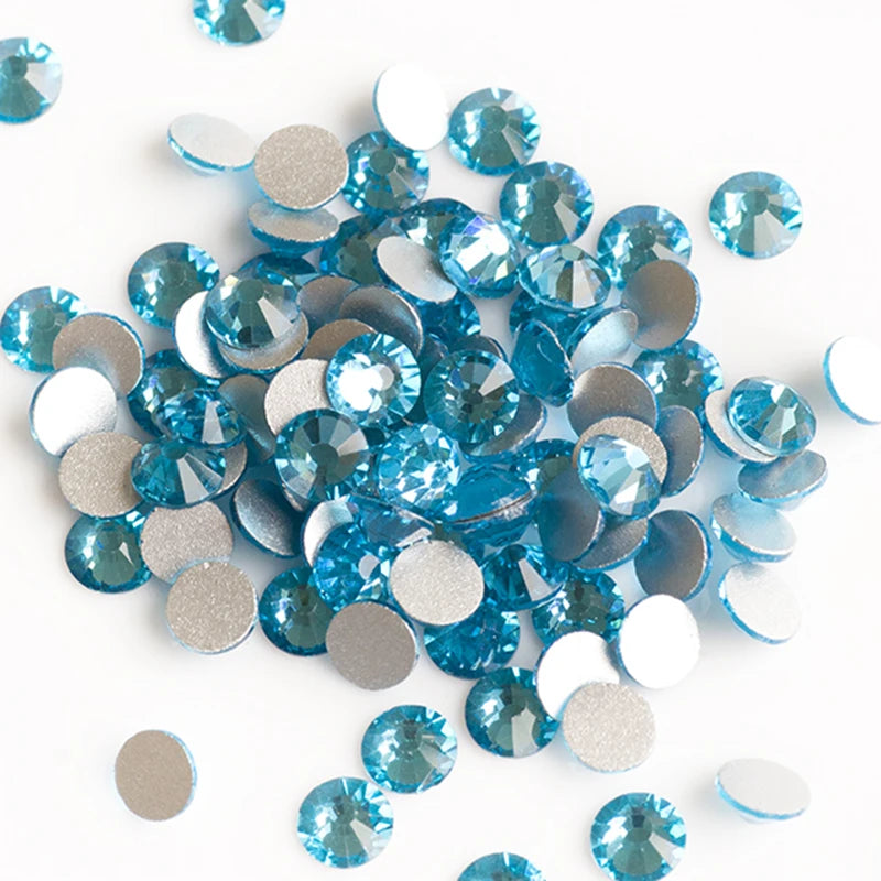 YANRUO 2058NOHF Flatback All Sizes Crystal Rhinestones Stones Nail Clothes for Needlework DIY Crafts Decor Gems