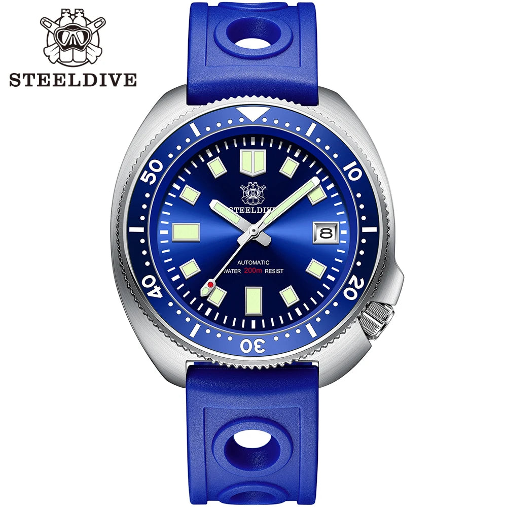 SD1970 Stock Supply Men Mechanical Watch Diving Wristwatch 200 Merter Water Resistance Stainless Steel Watch Relojes Hombre 2024