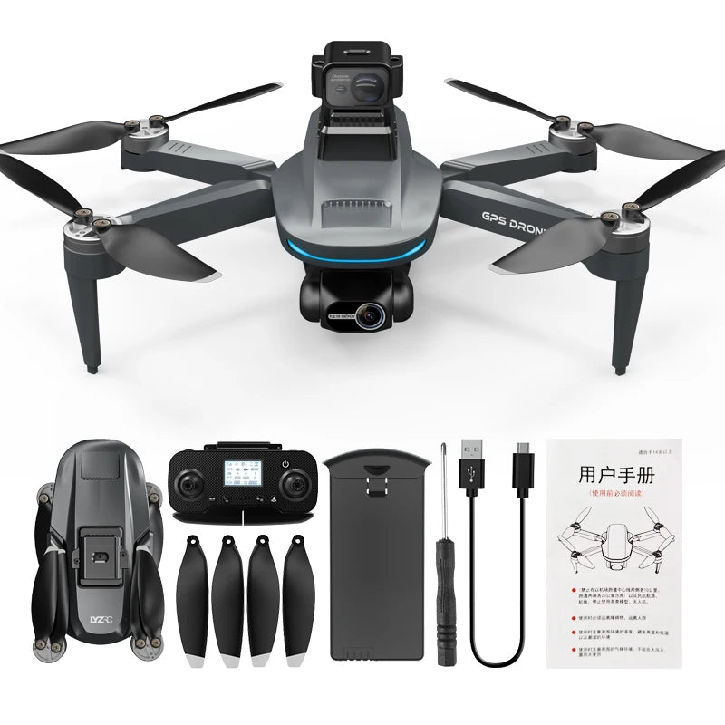 New L200 PRO MAX RC Drone With 2-Axis Gimbal 5G Frequency 216G Brushless Motor 4K Drone 360 Degree Obstacle Avoidance Drone